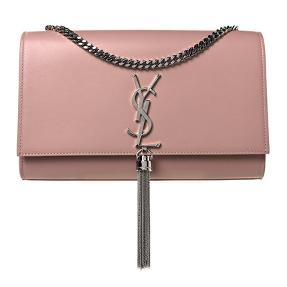 Saint Laurent Smooth Calfskin Medium Classic Monogram Kate Tassel Satchel Pink 2 of 15