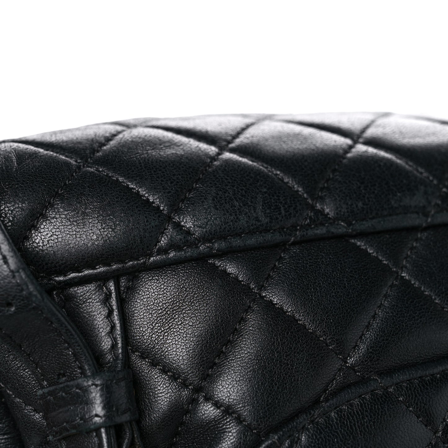 Lambskin Quilted Large Urban Spirit Backpack Black