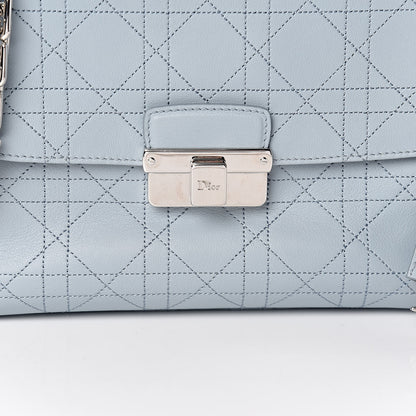 Christian Dior Calfskin Cannage Stitched Small Diorling Blue Porcelain 10 of 10