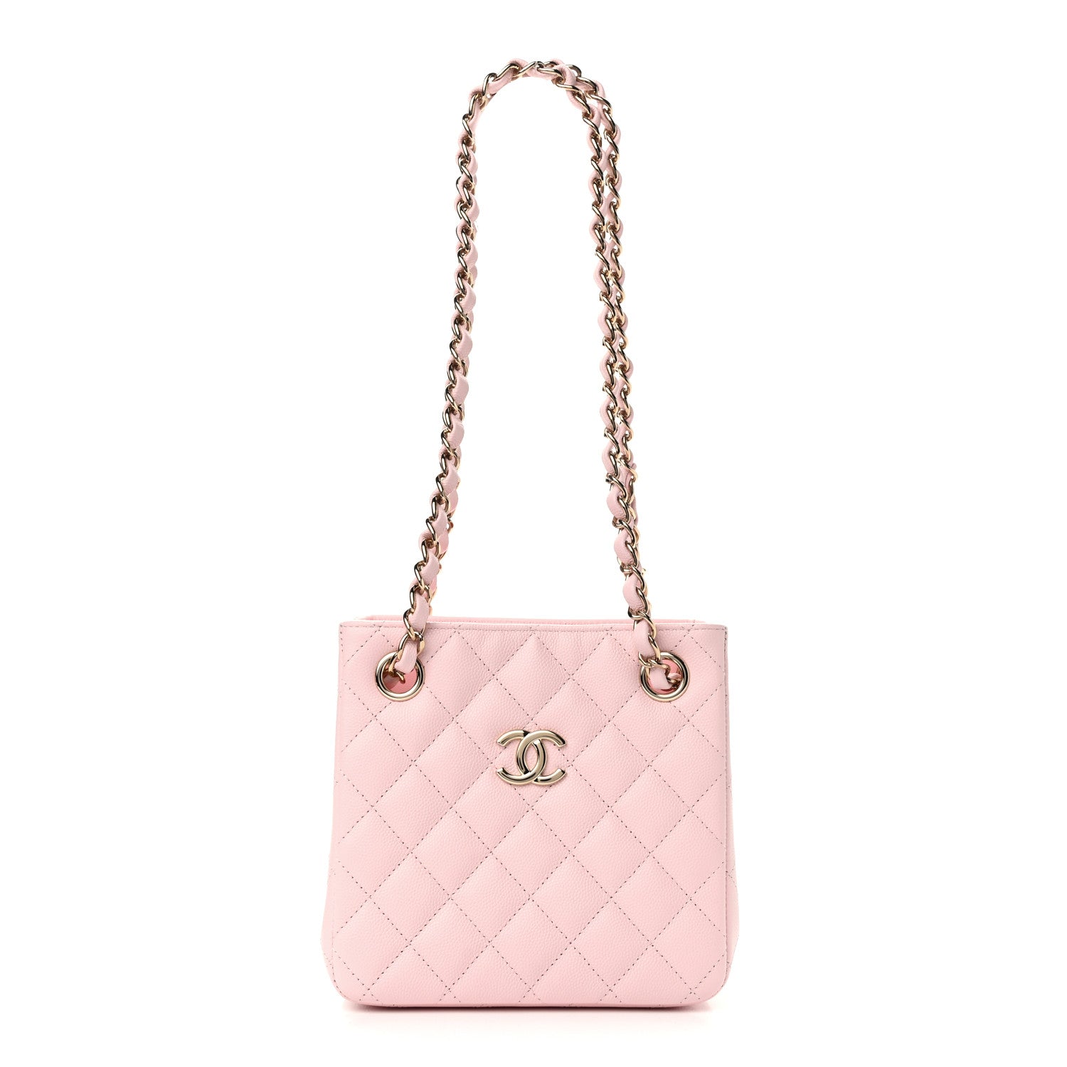 Chanel Caviar Quilted Mini Bucket Bag Pink 1 of 11