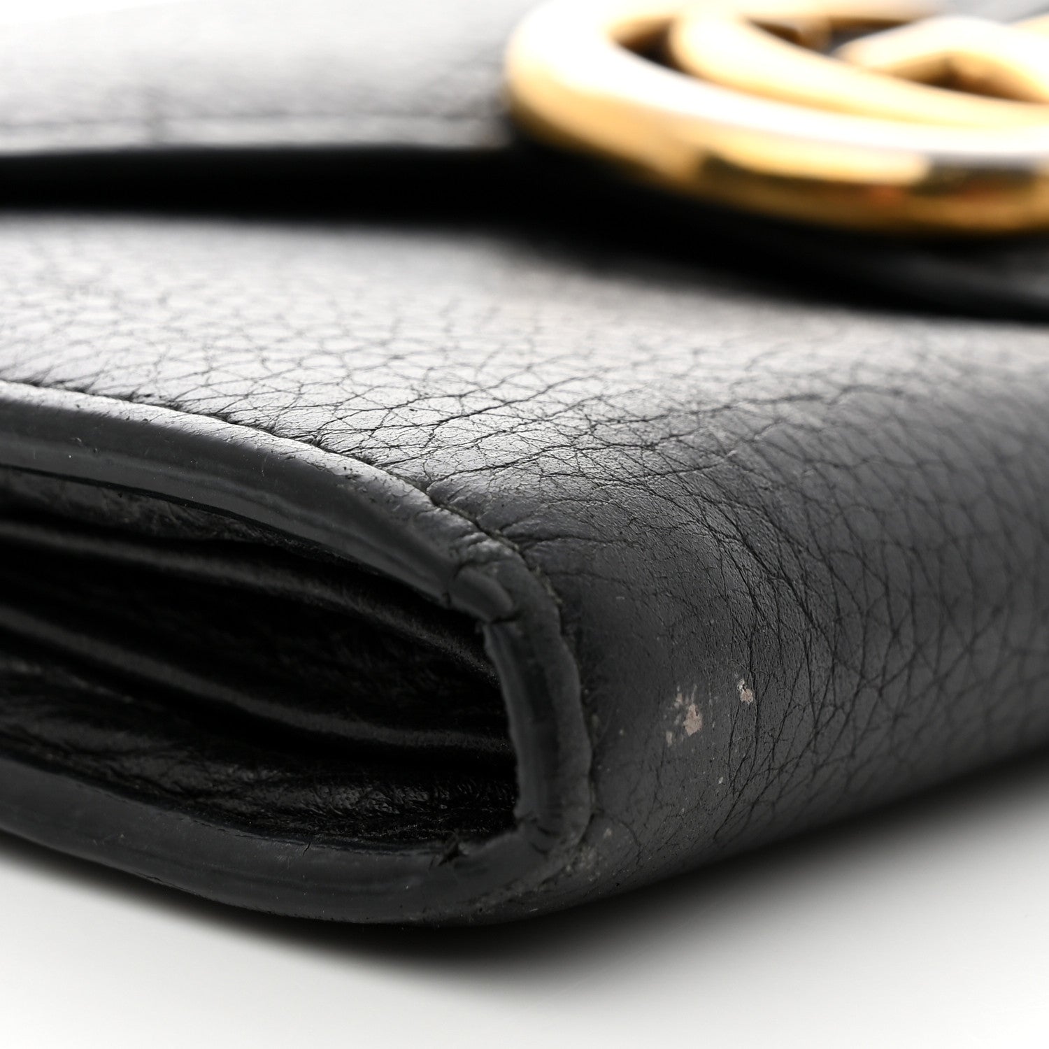 Gucci Cellarius Calfskin GG Marmont Continental Wallet Black 9 of 10