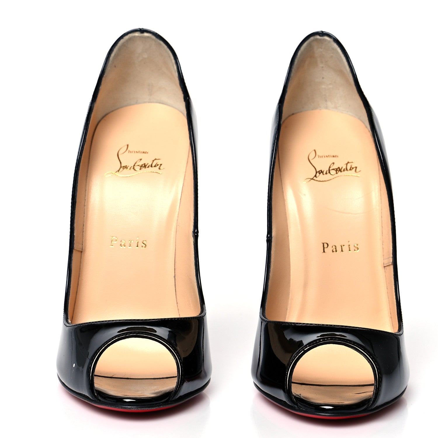 Christian Louboutin Patent Hot Wave 130 Pumps 38.5 Black 2 of 8