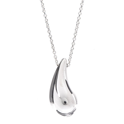 Tiffany Sterling Silver 22mm Elsa Peretti Teardrop Pendant Necklace 7 of 7