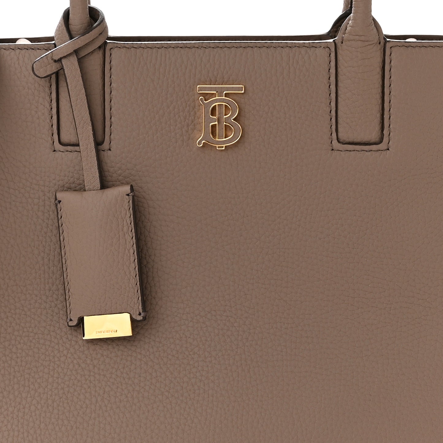 Grained Calfskin Small Frances Tote Light Saddle Brown