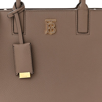 Burberry Grained Calfskin Small Frances Tote Light Saddle Brown 7 of 10