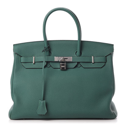 Hermes Togo Birkin 35 Malachite 1 of 17