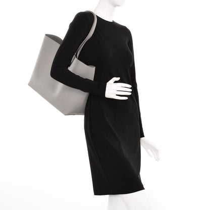 Saint Laurent Calfskin Large Shopping Tote Oyster Grey 2 of 10
