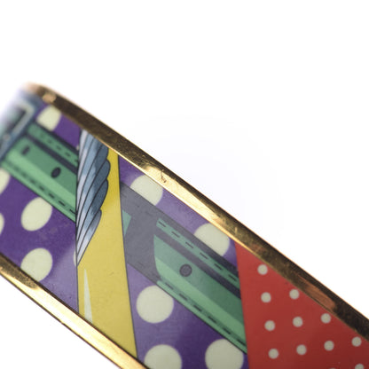 Hermes Enamel Printed Wide Bracelet 70 7 of 8