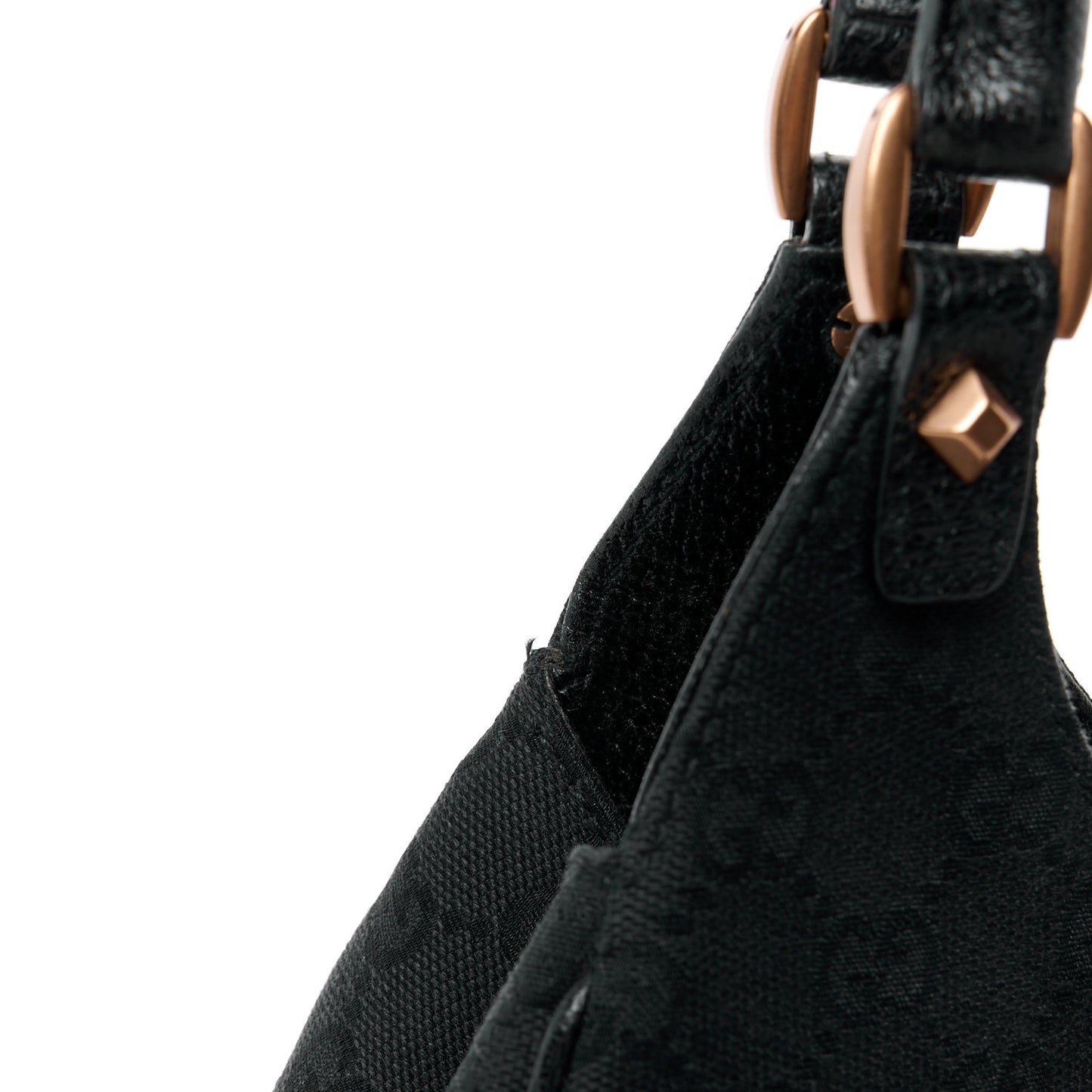 Monogram Calfskin Large Bardot Tote Black