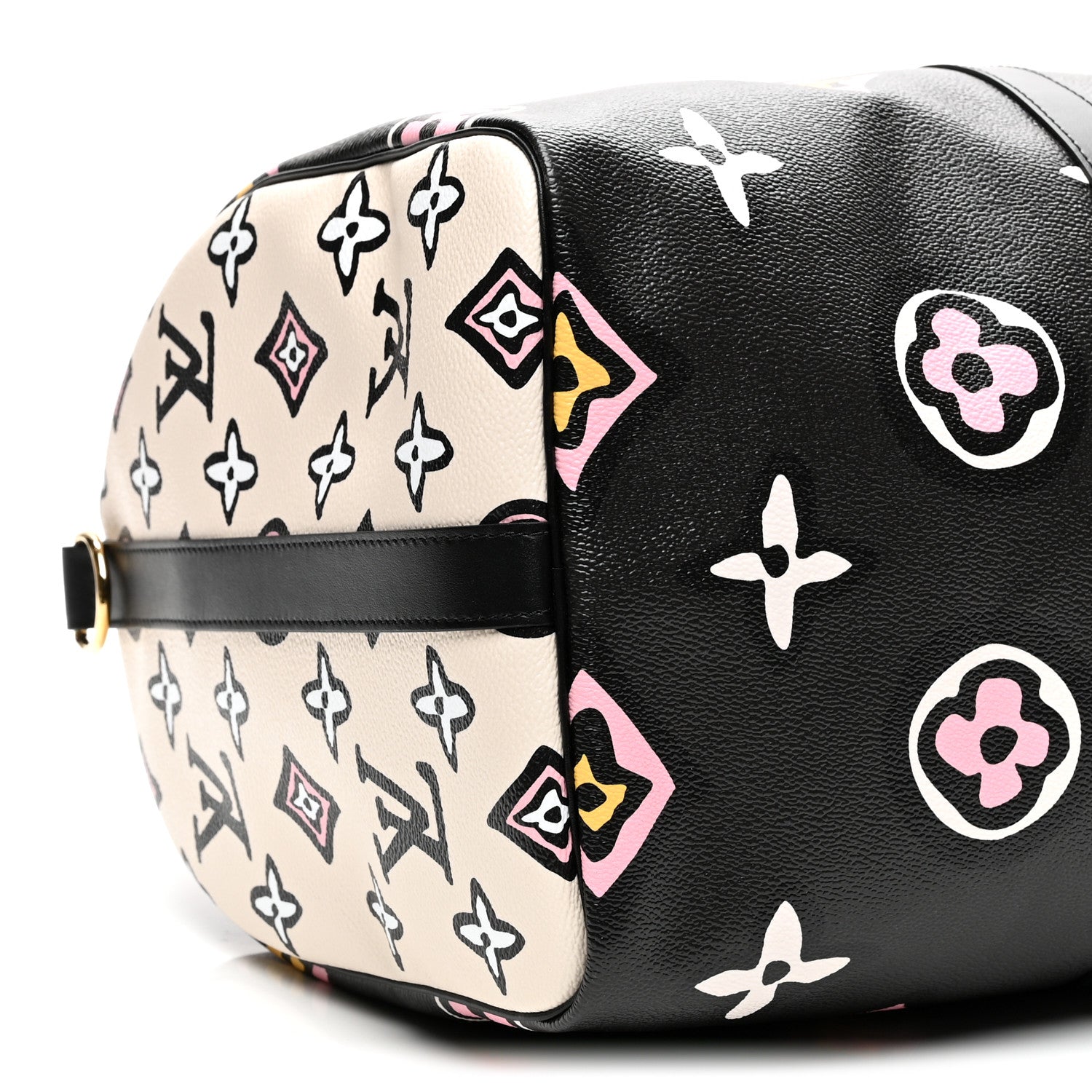 Louis Vuitton Monogram Giant Wild At Heart Keepall Bandouliere 45 Black 7 of 8