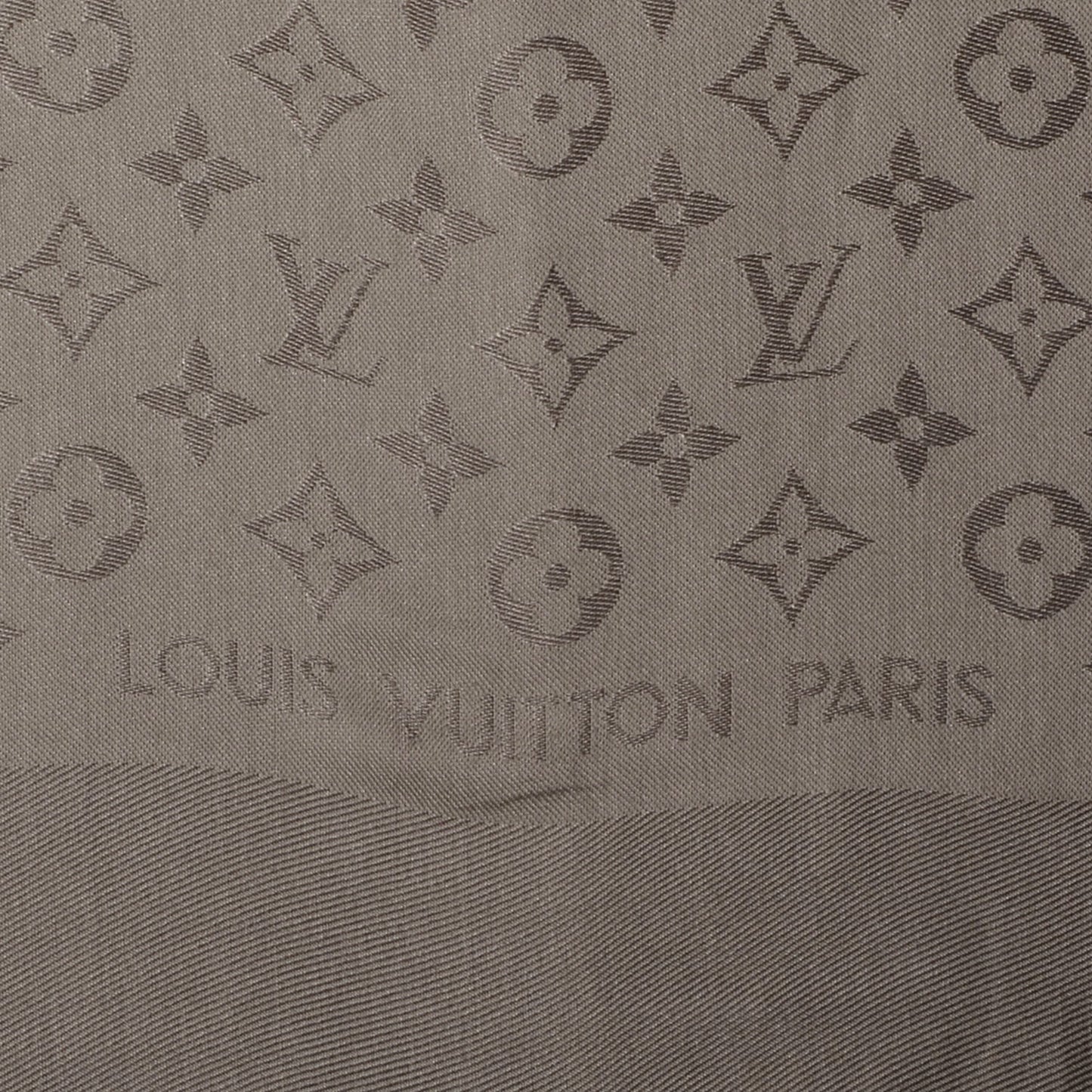 Silk Wool Monogram Shawl Verone