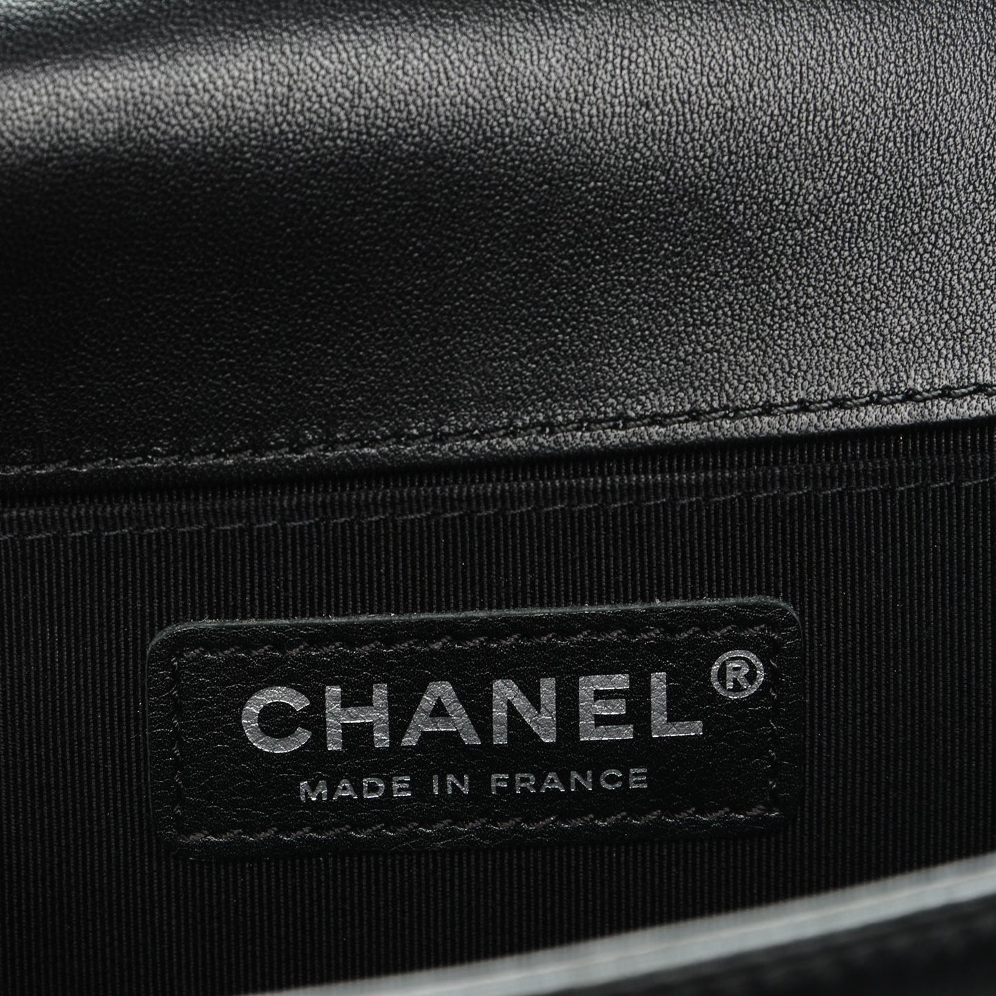 Lambskin Quilted Medium Boy Flap Black