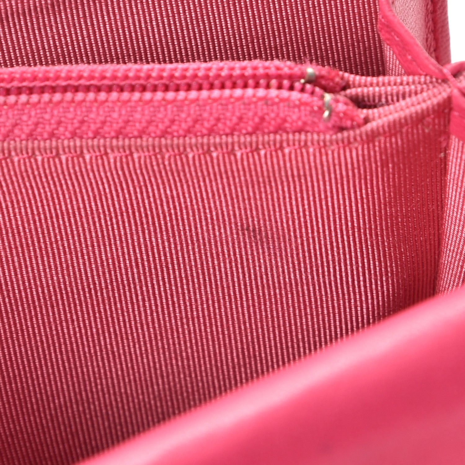 Chanel Lambskin Quilted Small Flap Wallet Fuchsia 14 of 15