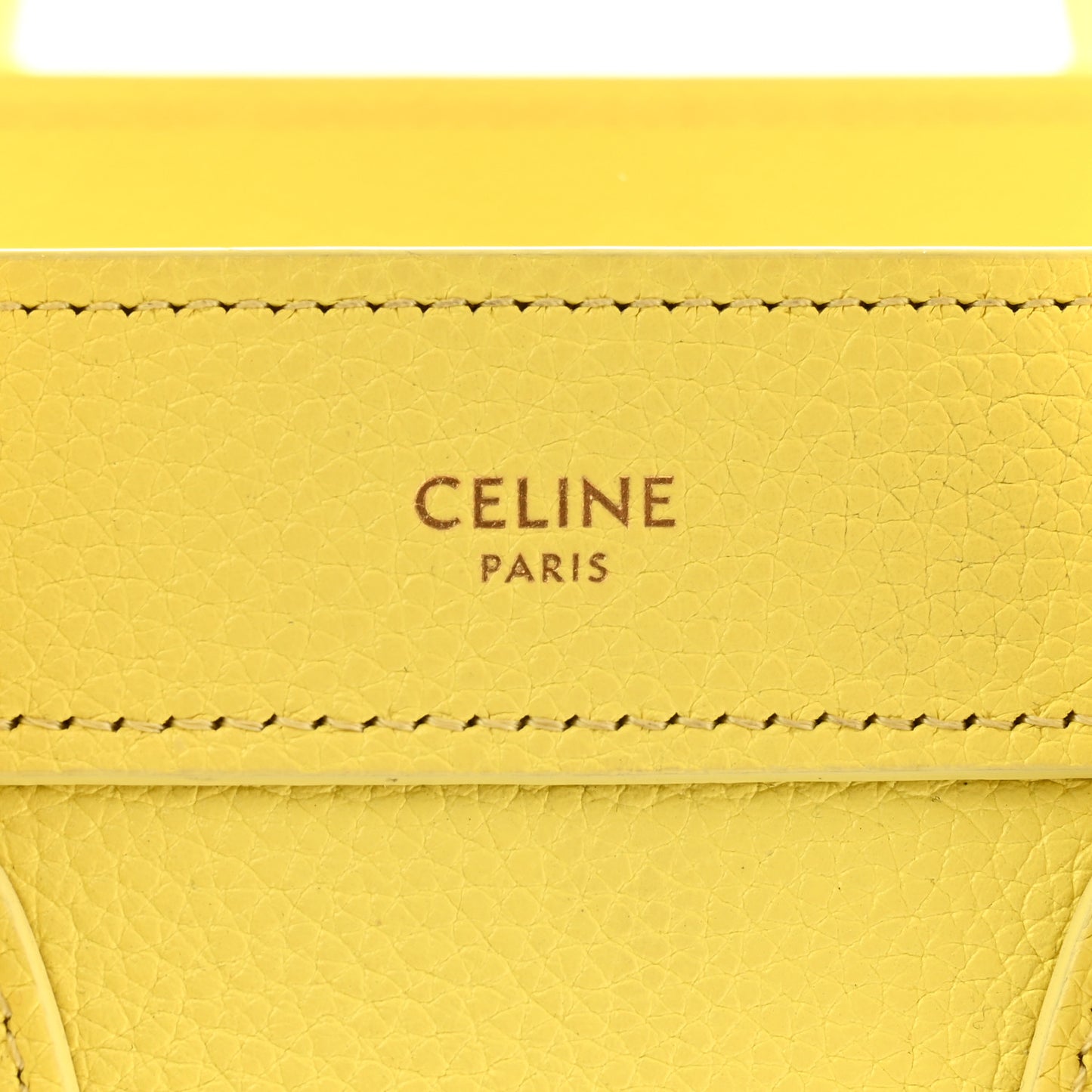Drummed Calfskin Nano Luggage Acacia