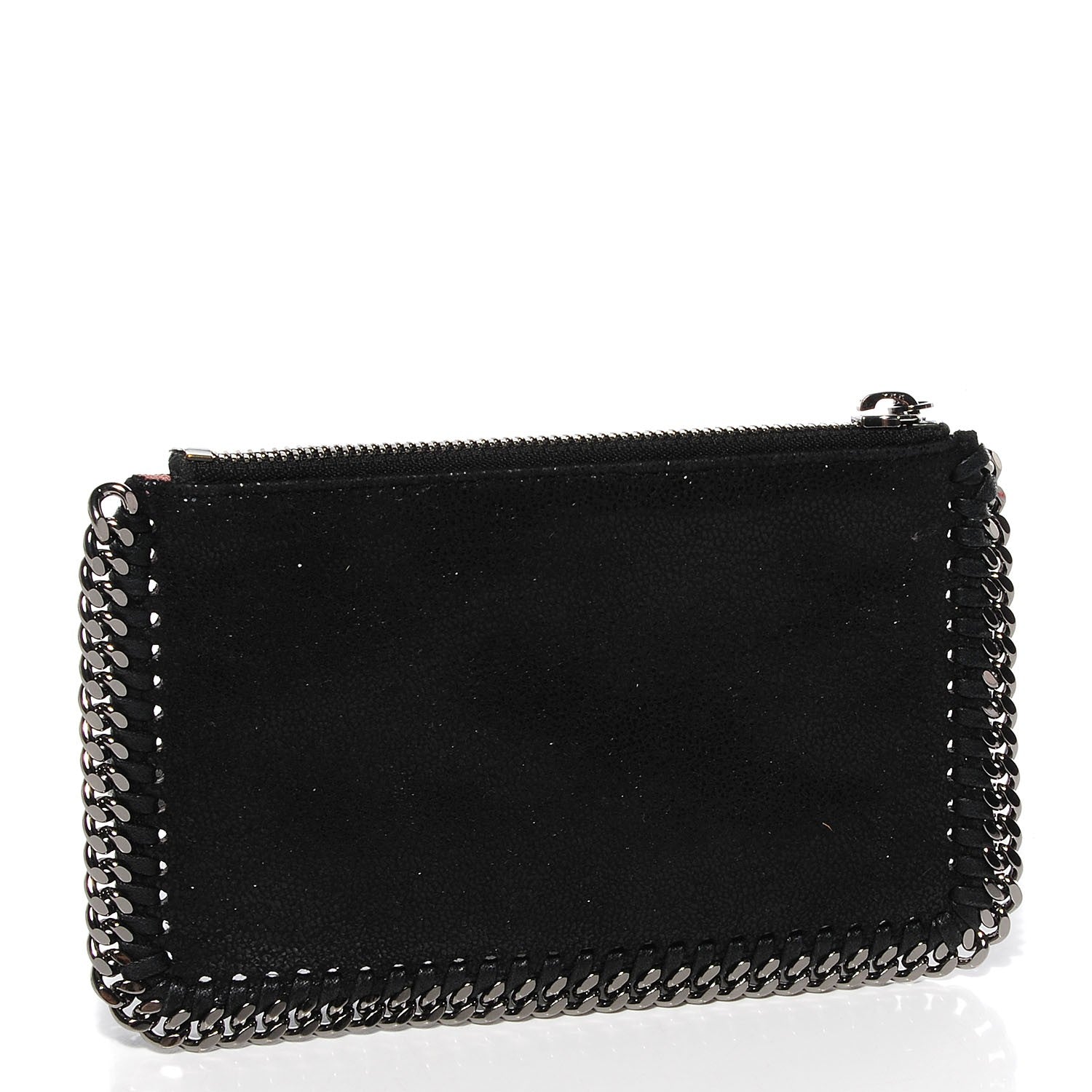 Stella McCartney Faux Leather Shaggy Deer Falabella Coin Purse Black 3 of 10