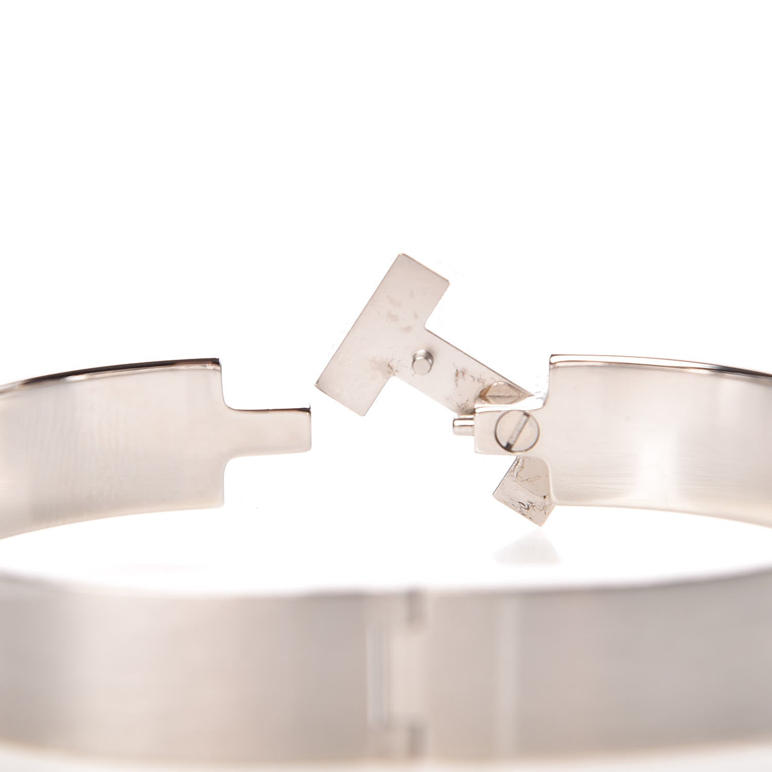 Hermes Enamel Narrow Clic Clac HH Bracelet GM Cachou 5 of 6
