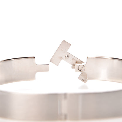 Hermes Enamel Narrow Clic Clac HH Bracelet GM Cachou 5 of 6