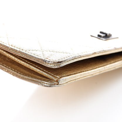 Chanel Metallic Calfskin Quilted Reissue Yen Wallet Gold 15 of 15
