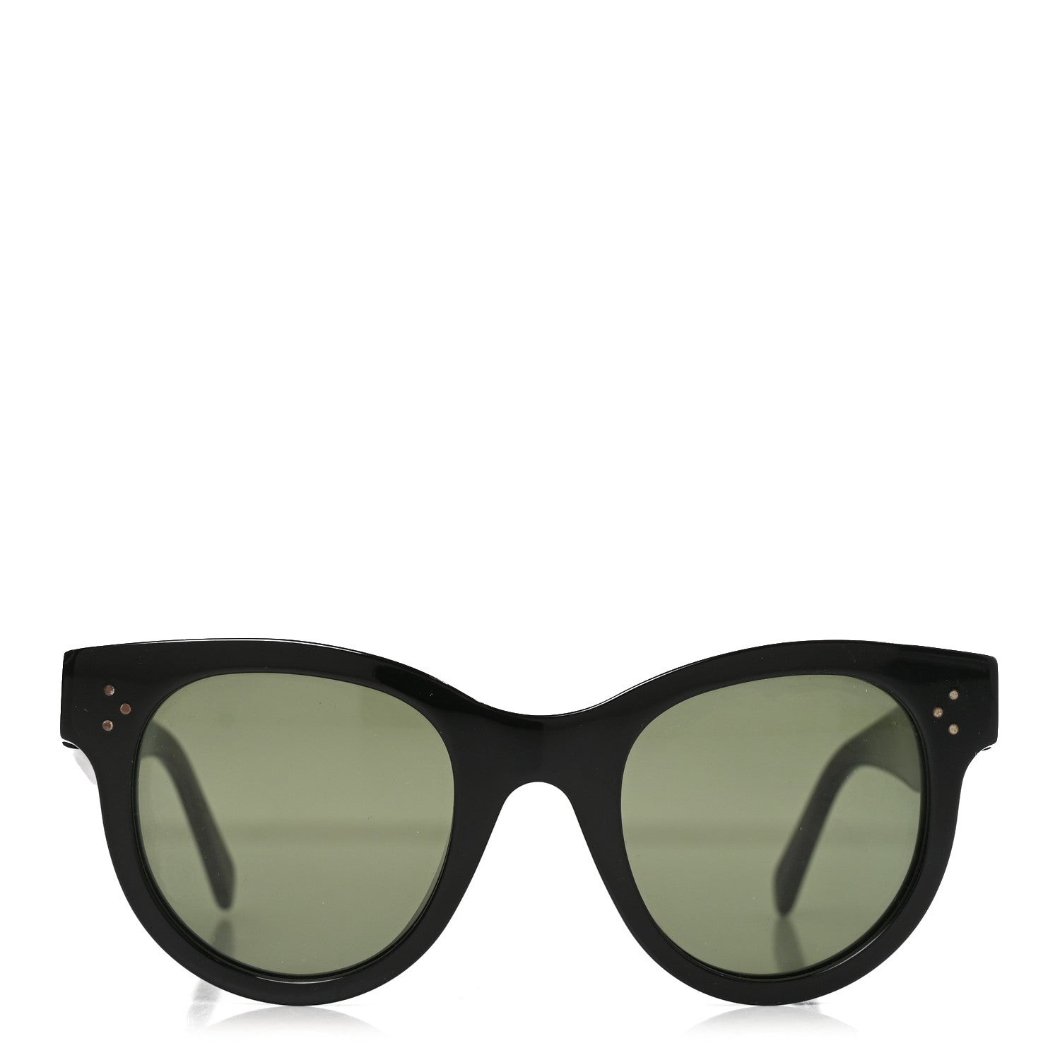 Celine Acetate Studded Mineral Round Sunglasses CL40031 Black 2 of 7