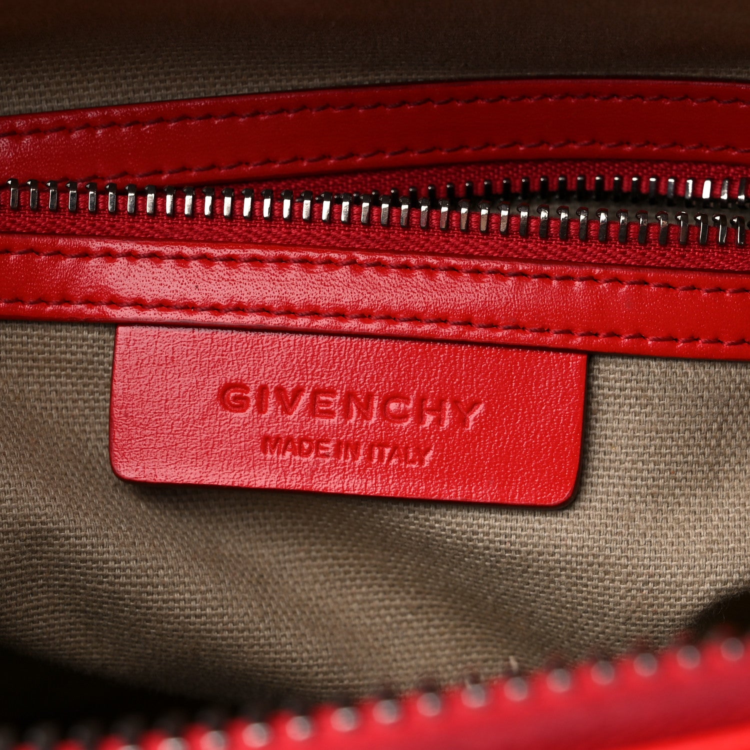 Givenchy Shiny Lord Calfskin Small Antigona Medium Red 6 of 15