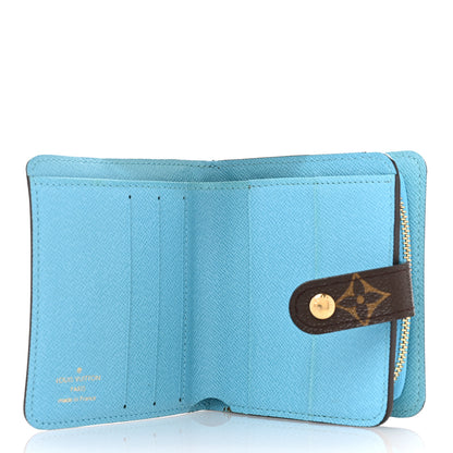 Louis Vuitton Monogram Groom Compact Zip Wallet Blue 5 of 12