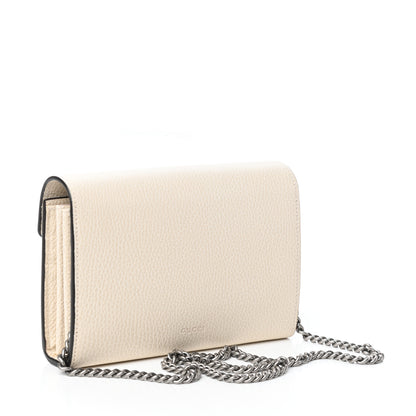 Gucci Dollar Calfskin Mini Dionysus Chain Wallet Mystic White 3 of 9