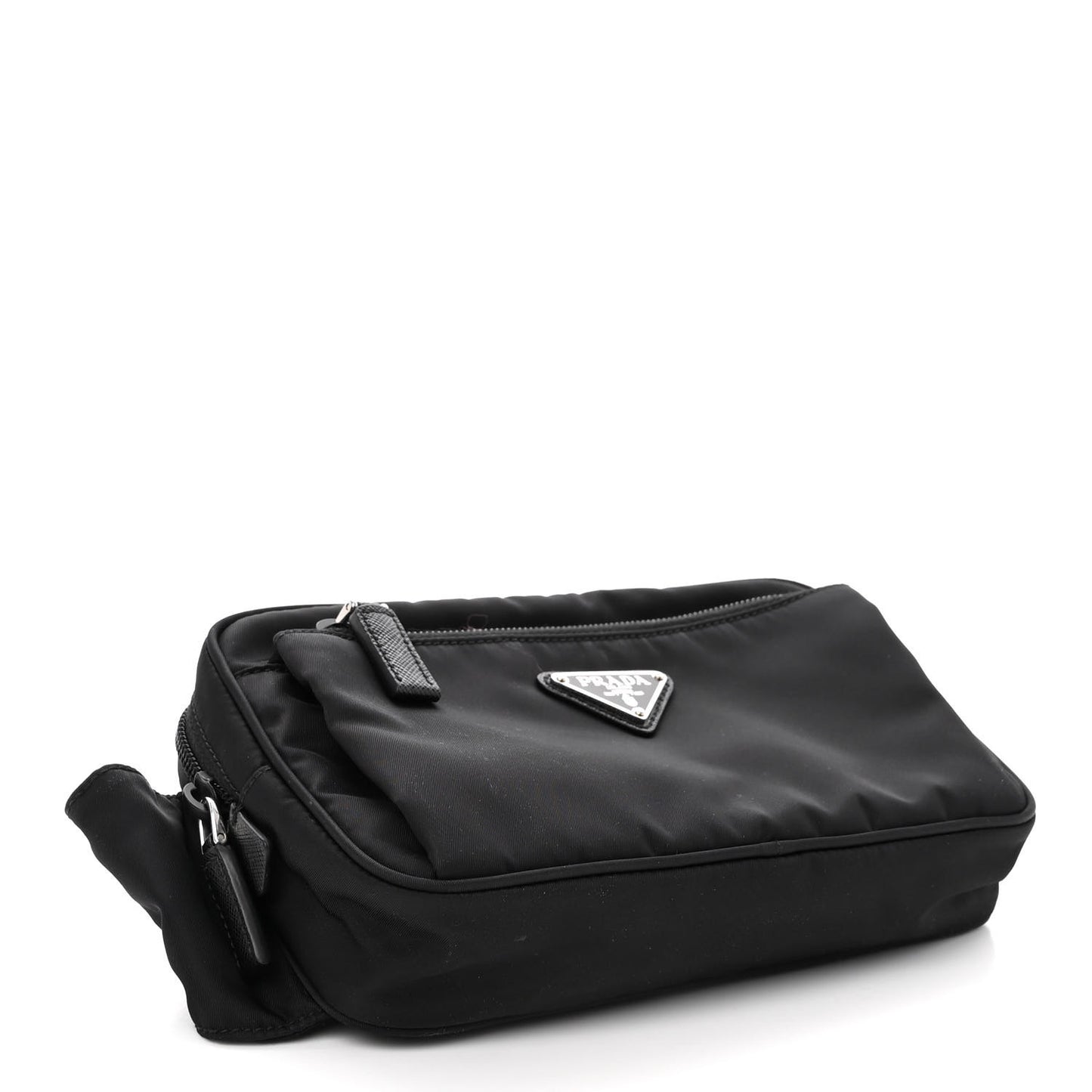 Re-Nylon Saffiano Belt Bag Black