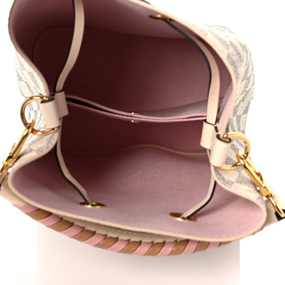 Louis Vuitton Damier Azur Braided Neonoe BB Pink 5 of 9