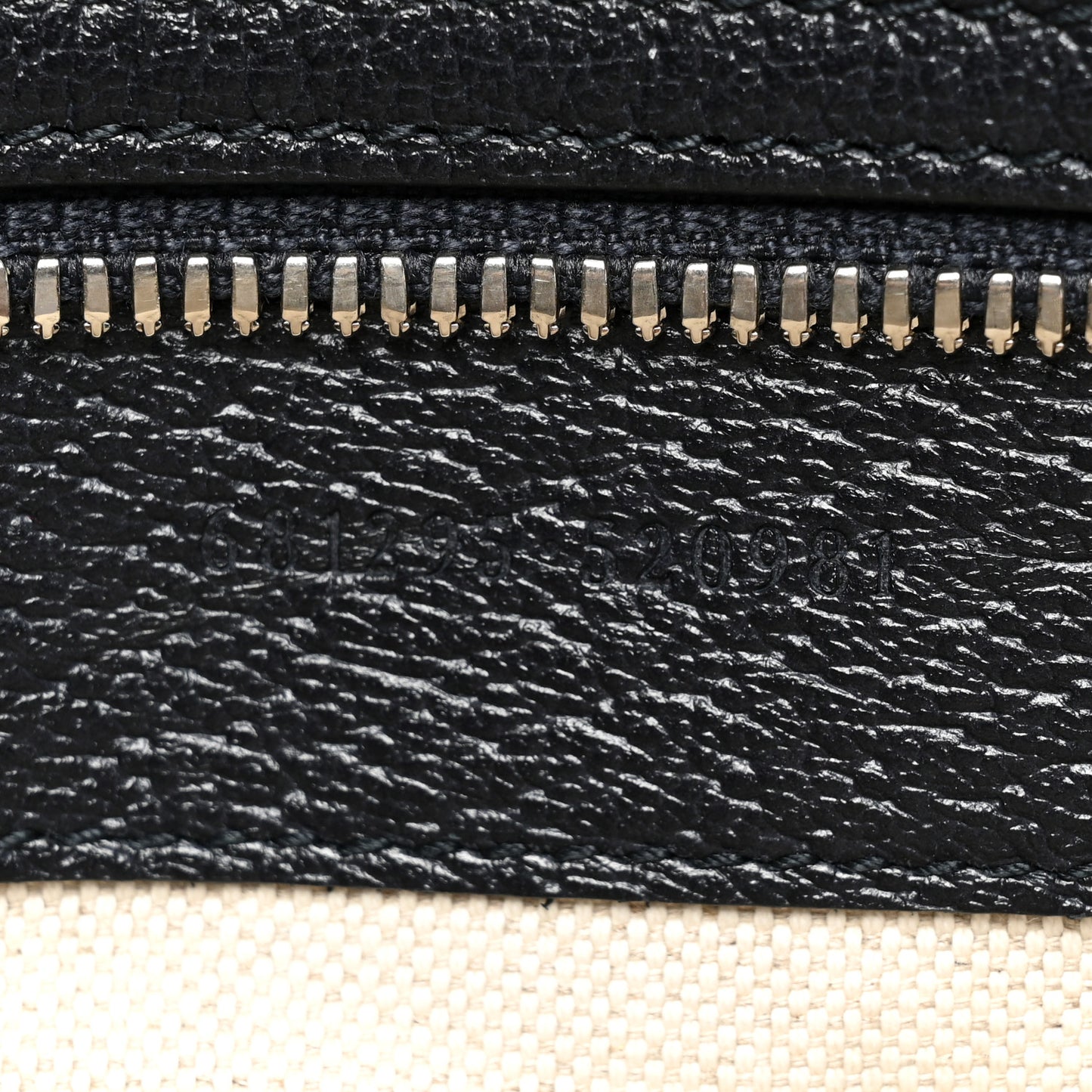 GG Supreme Monogram Textured Dollar Calfskin Web Medium Ophidia Duffle Bag Beige Blue