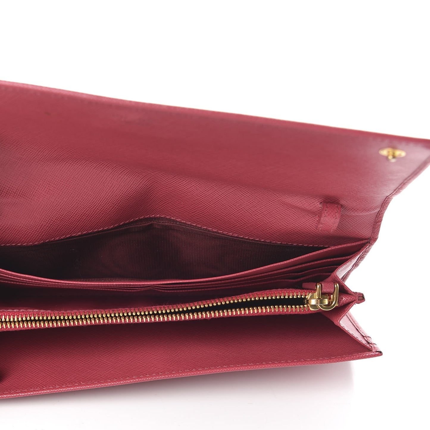 Saffiano Metal Oro Chain Wallet Peonia