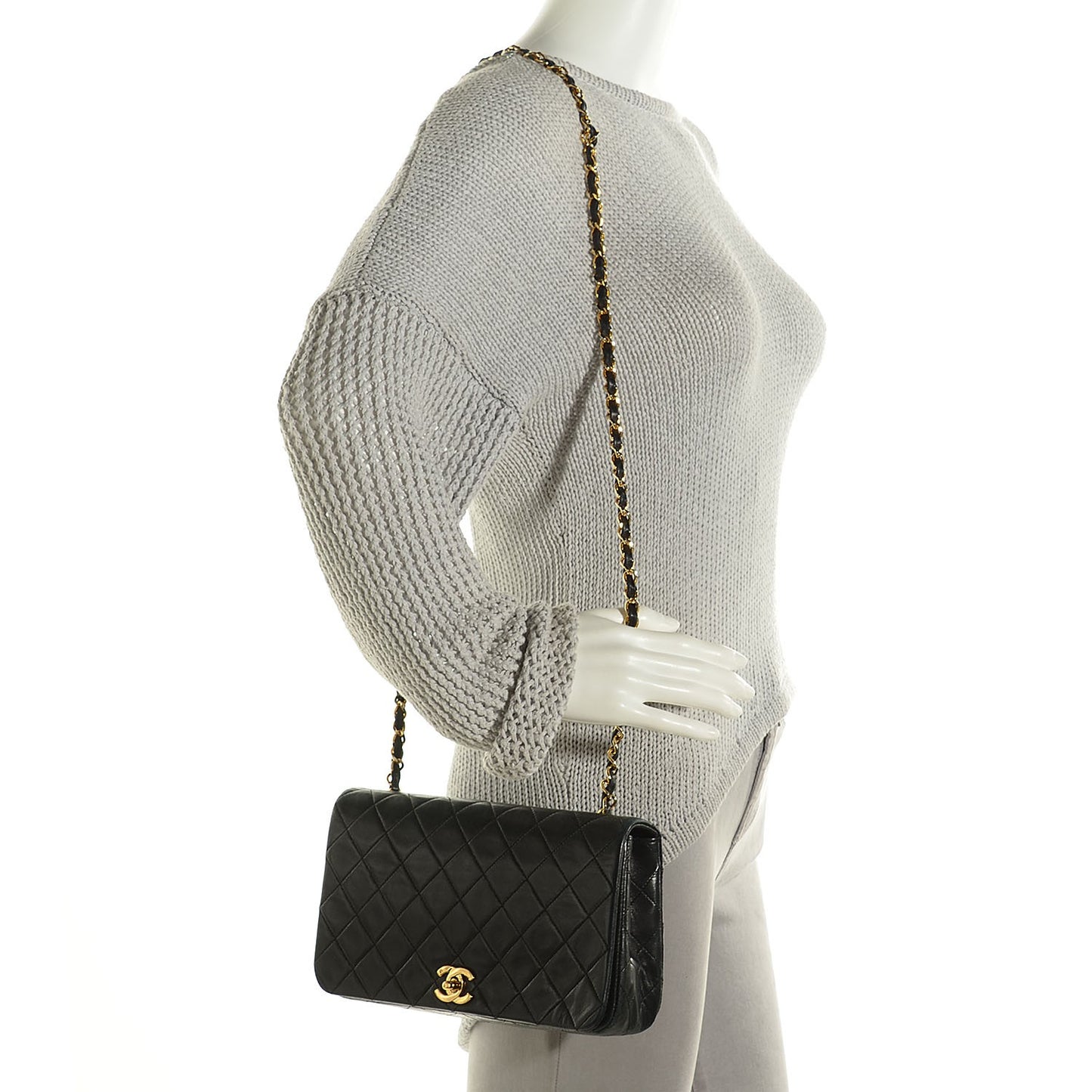 Lambskin Quilted Small Single Flap
