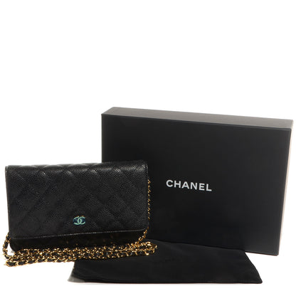 Chanel Caviar Wallet on Chain WOC Black 5 of 9
