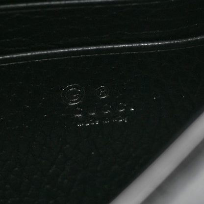 Gucci Dollar Calfskin Interlocking G Chain Wallet Black 6 of 10