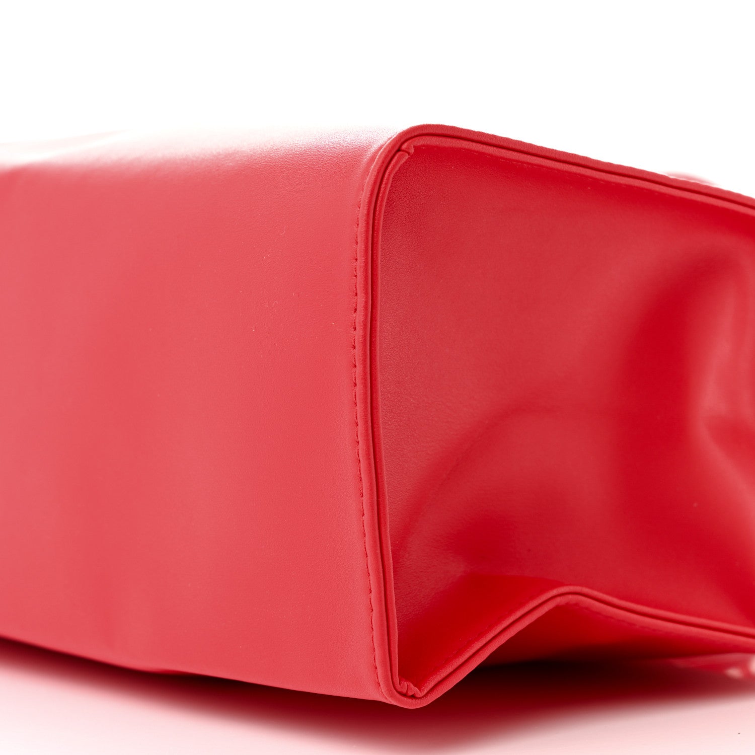 Telfar Vegan Leather Medium Shopping Bag Red 10 of 11