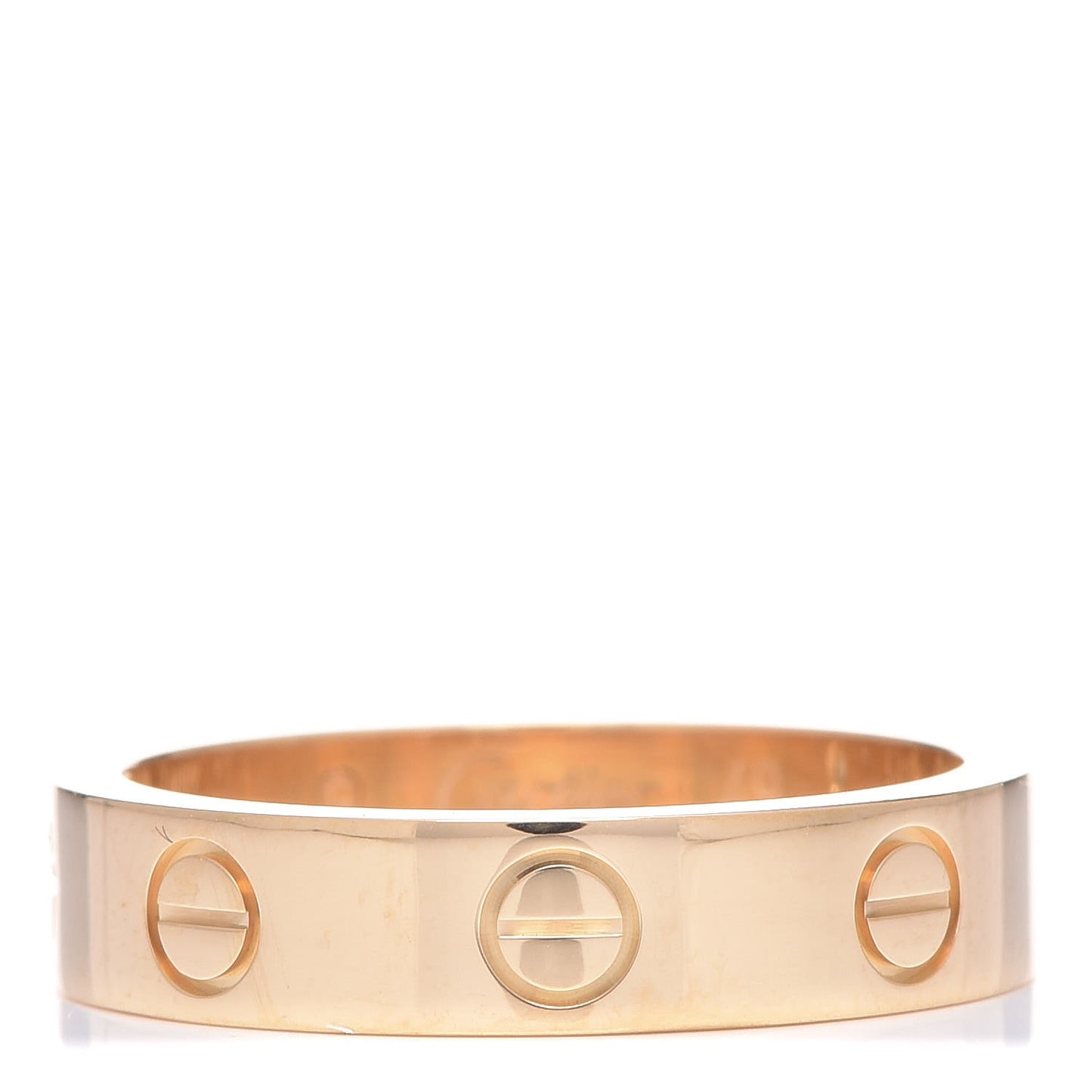 18K Yellow Gold Diamond 4mm LOVE Wedding Band Ring 49 4.75