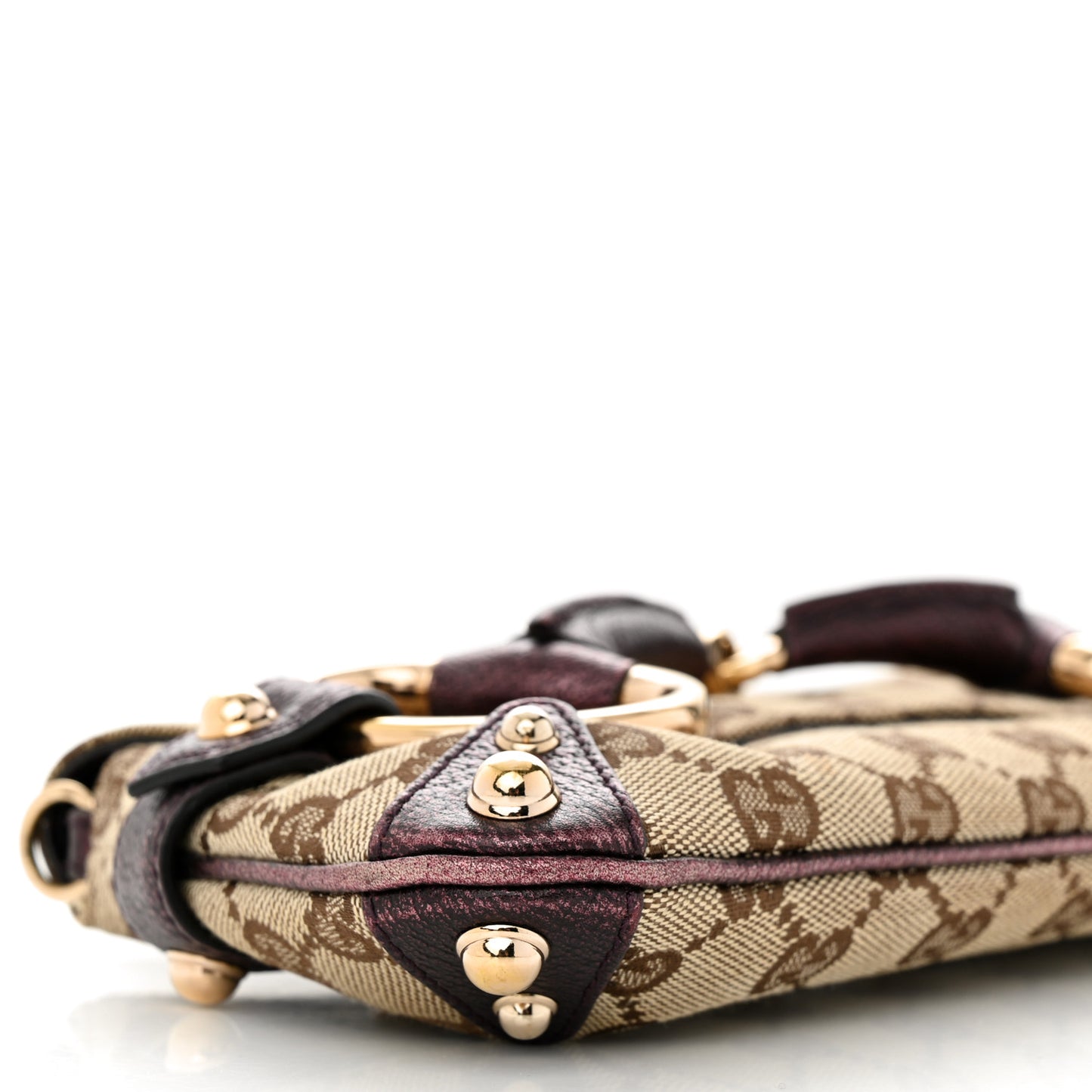 Monogram Small Horsebit Chain Clutch Purple