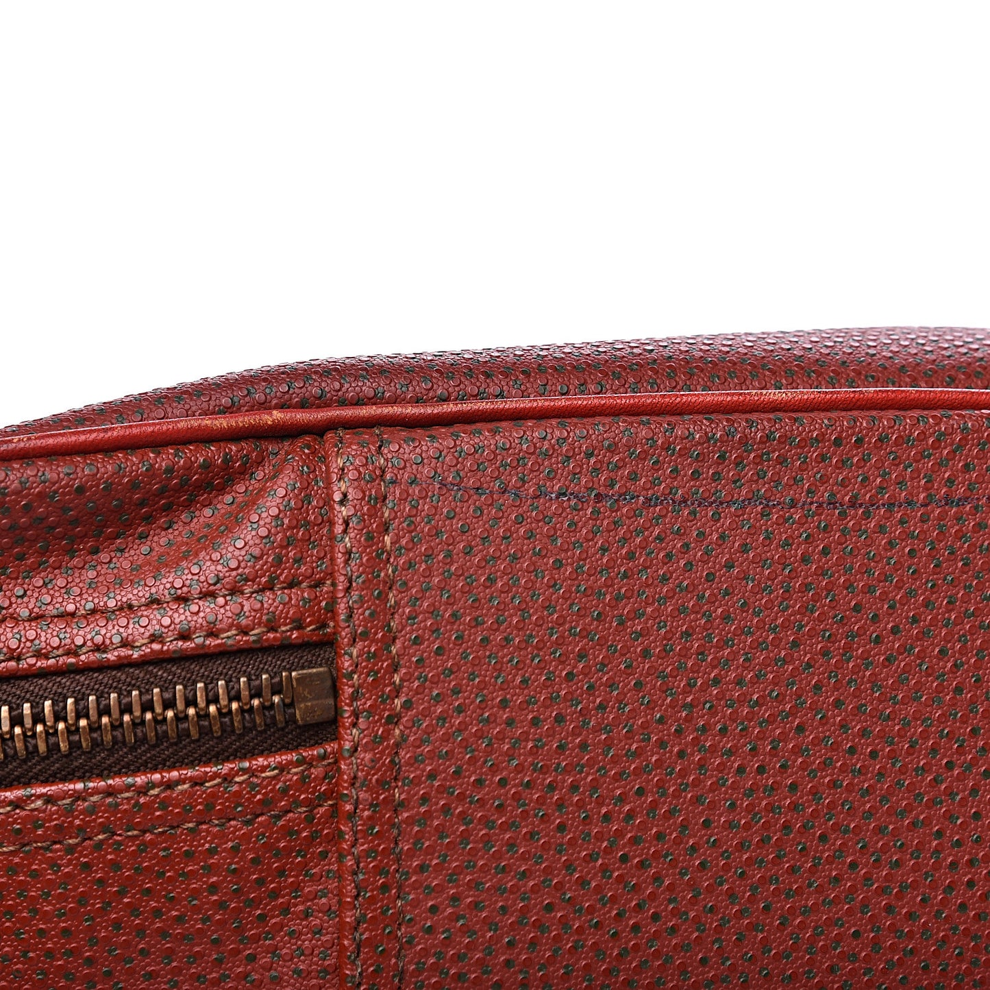 Calfskin Cup Challenge Travel Bag Red