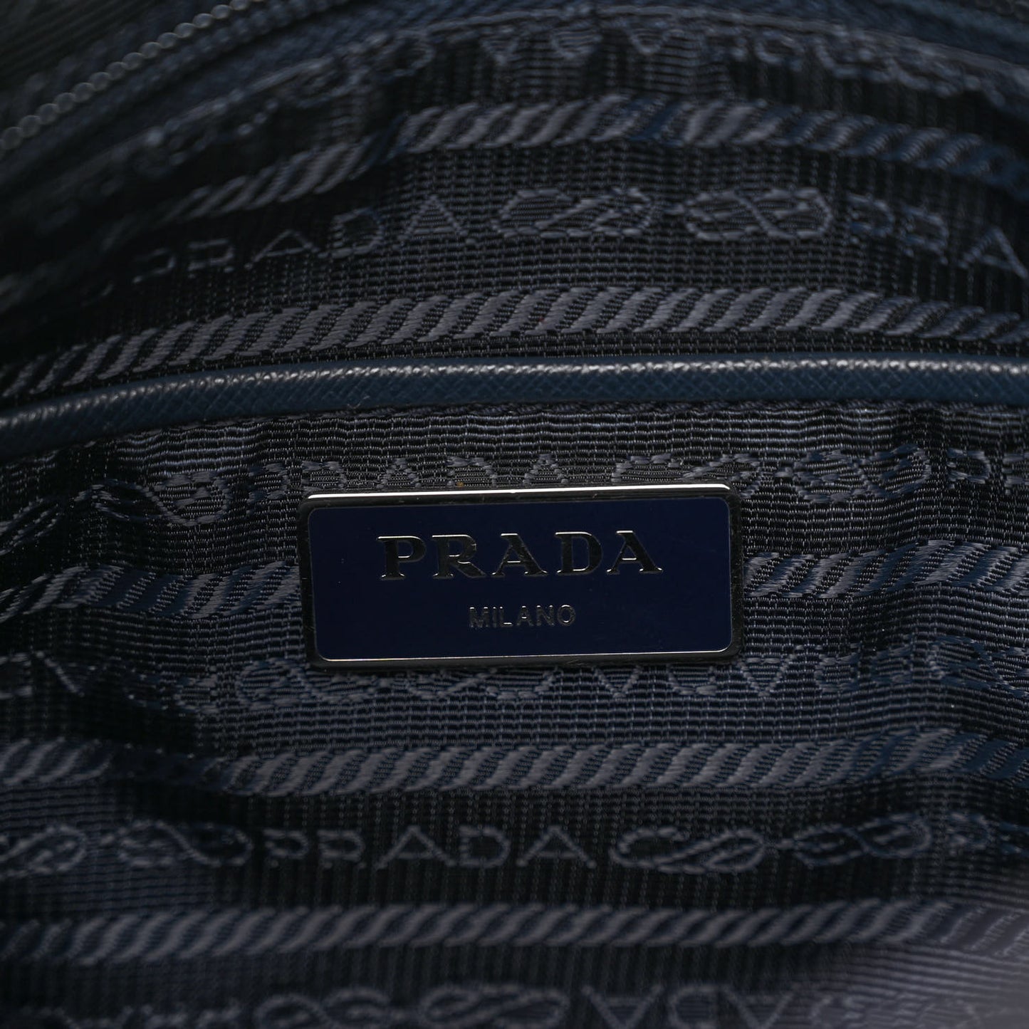 Tessuto Nylon Saffiano Messenger Bag Baltico