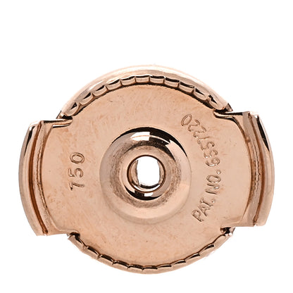 Hermes 18K Rose Gold Diamond Clou d'H Stud Earrings 5 of 6