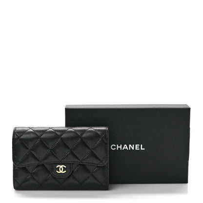 Chanel Caviar Quilted Medium Flap Wallet Black 7 of 7