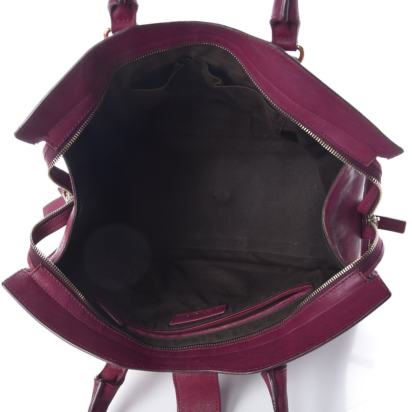 Sheepskin Medium Cabas ChYc Black Cherry
