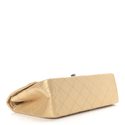Chanel Metallic Aged Calfskin Quilted 2.55 Reissue 226 Flap Gold 4 of 14