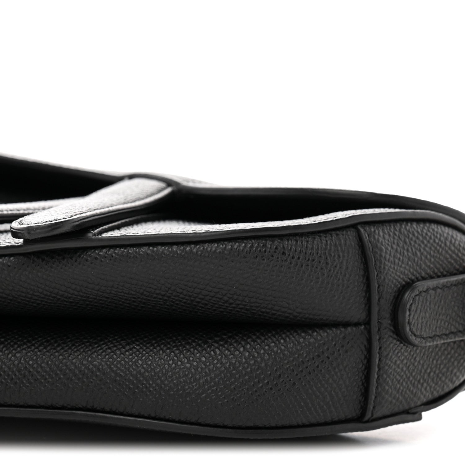 Christian Dior Grained Calfskin Mini Saddle Bag Black 10 of 11