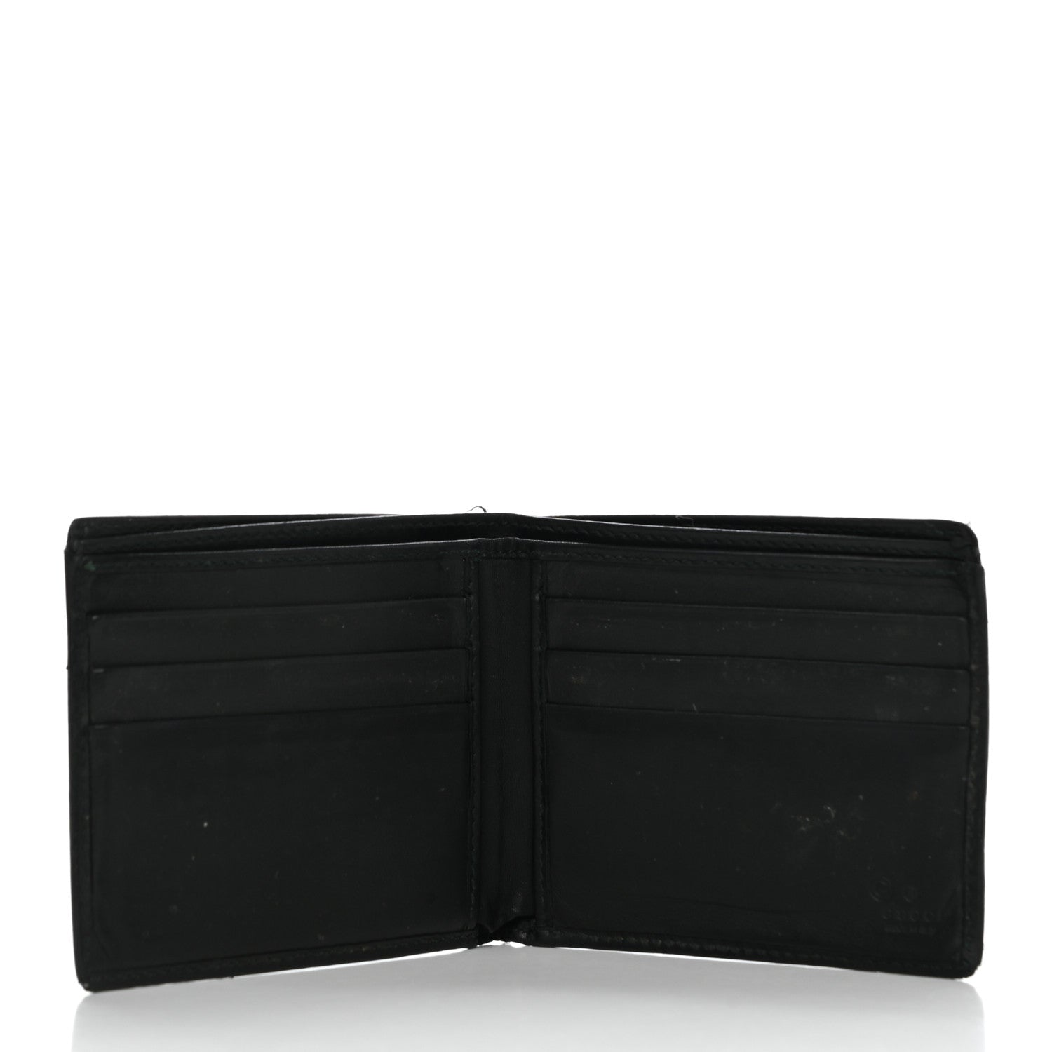 Gucci Guccissima Bi-Fold Wallet Black 4 of 14
