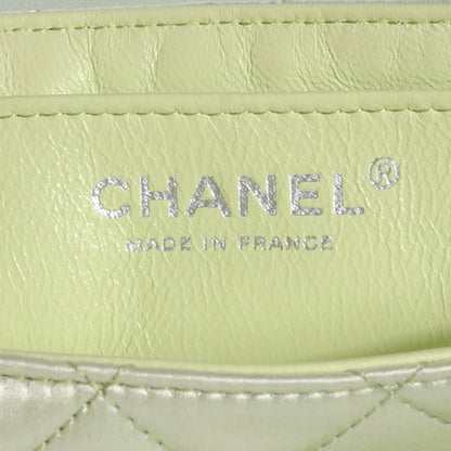 Chanel Satin Quilted Medium Flap Mint Green 8 of 9
