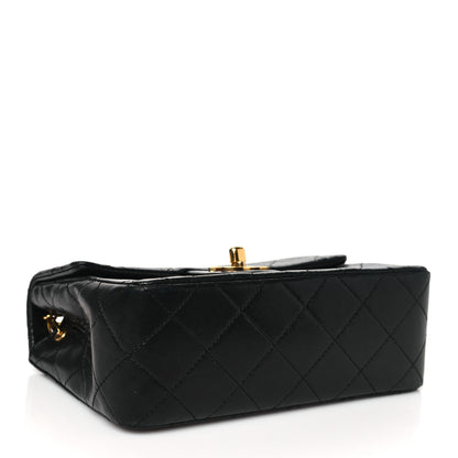 Chanel Lambskin Quilted Mini Square Flap Bag Black 4 of 10