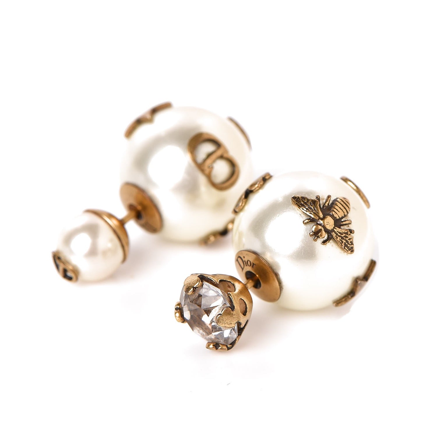 Mise En Dior Tribal Crystal Charm Earrings