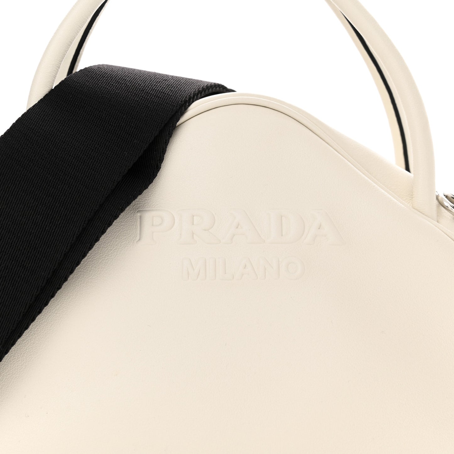 Grace Lux Triangle Top Handle Shoulder Bag White