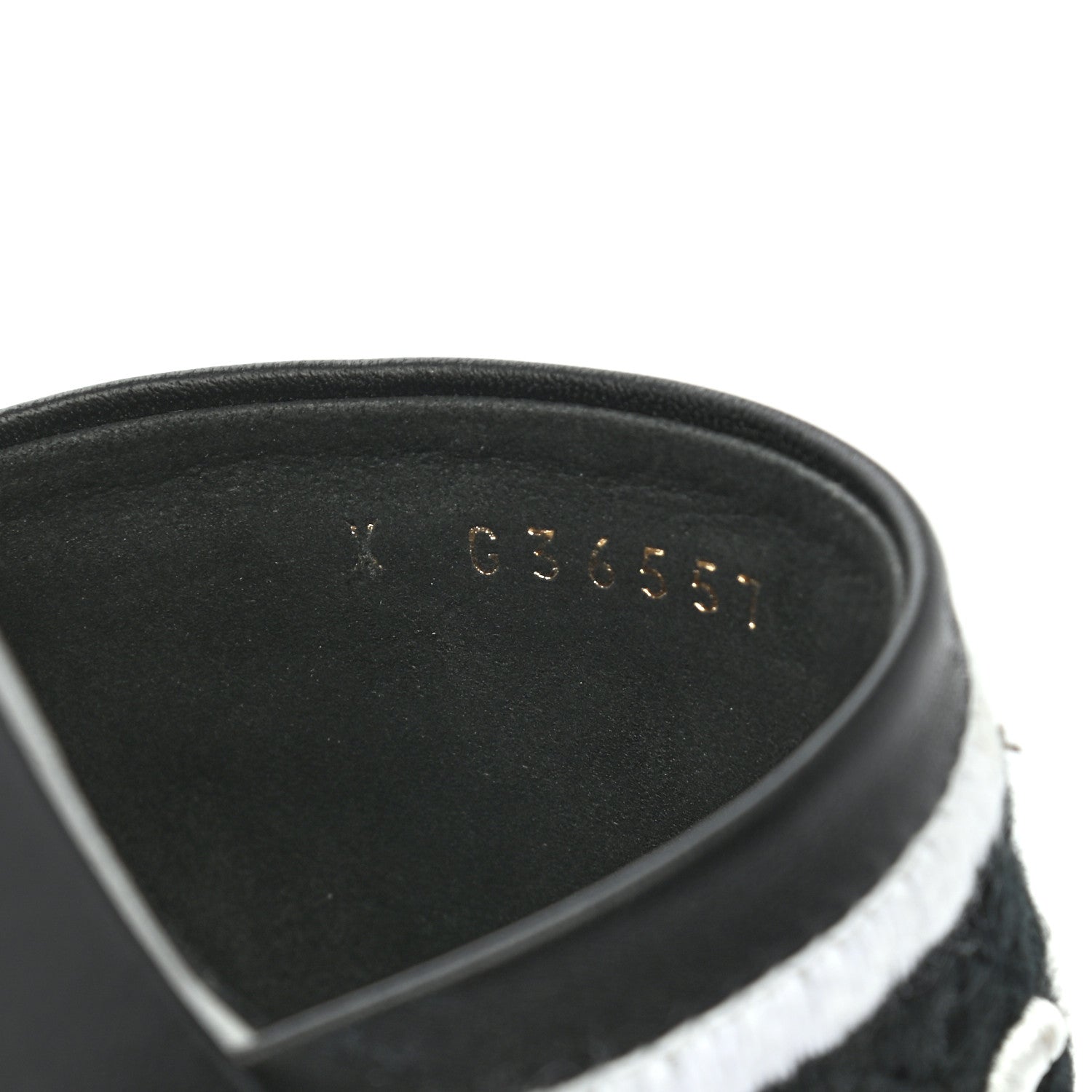 Chanel Lambskin Embroidered CC Mule Sandal 36 Black White 8 of 8