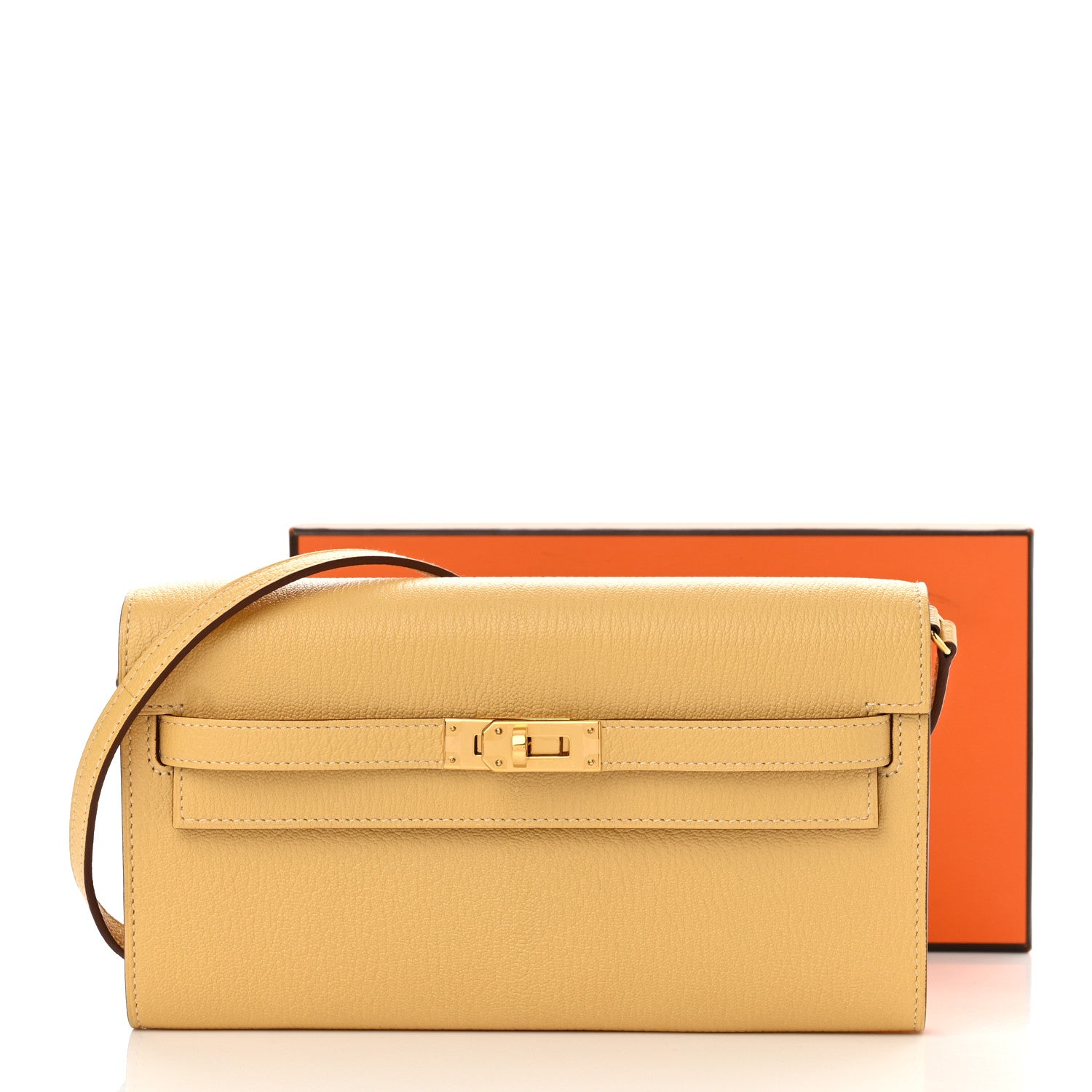 Hermes Chevre Mysore Kelly Wallet To Go Foin 12 of 12